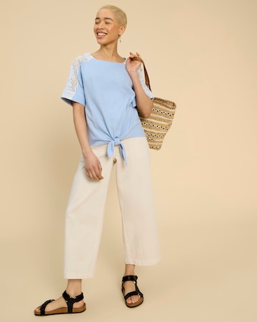White Stuff Sara Tie Hem Top