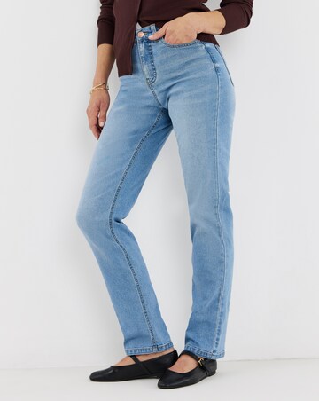 24/7 Light Blue Straight Leg Jeans