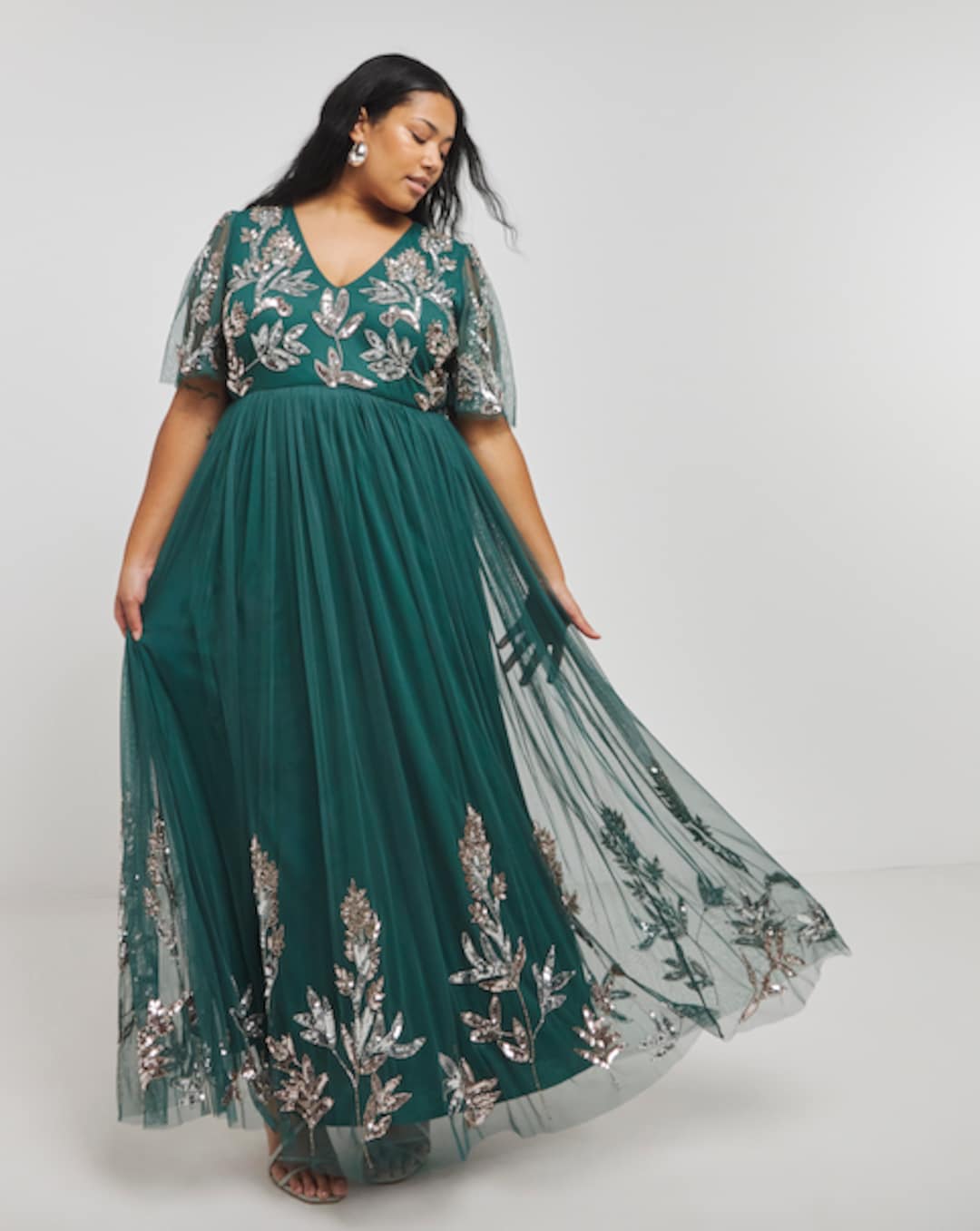 maya bardot sequin dress Maya Berry Linear Sequin Bardot Maxi Dress Maya Deluxe