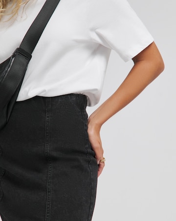 Simply Be Black Pull On Mini Skirt