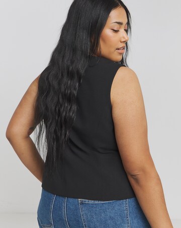 Black Tailored Waistcoat