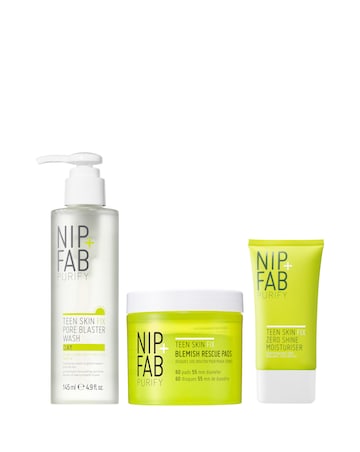 Nip+Fab Teen Skin Anti-Breakout Trio Set Worth 26 GBP