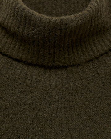 Mango Short Knitted Turtleneck Dress