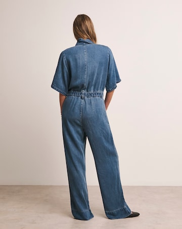 Anthology Mid Blue Denim Jumpsuit with Tencel TM Lyocell