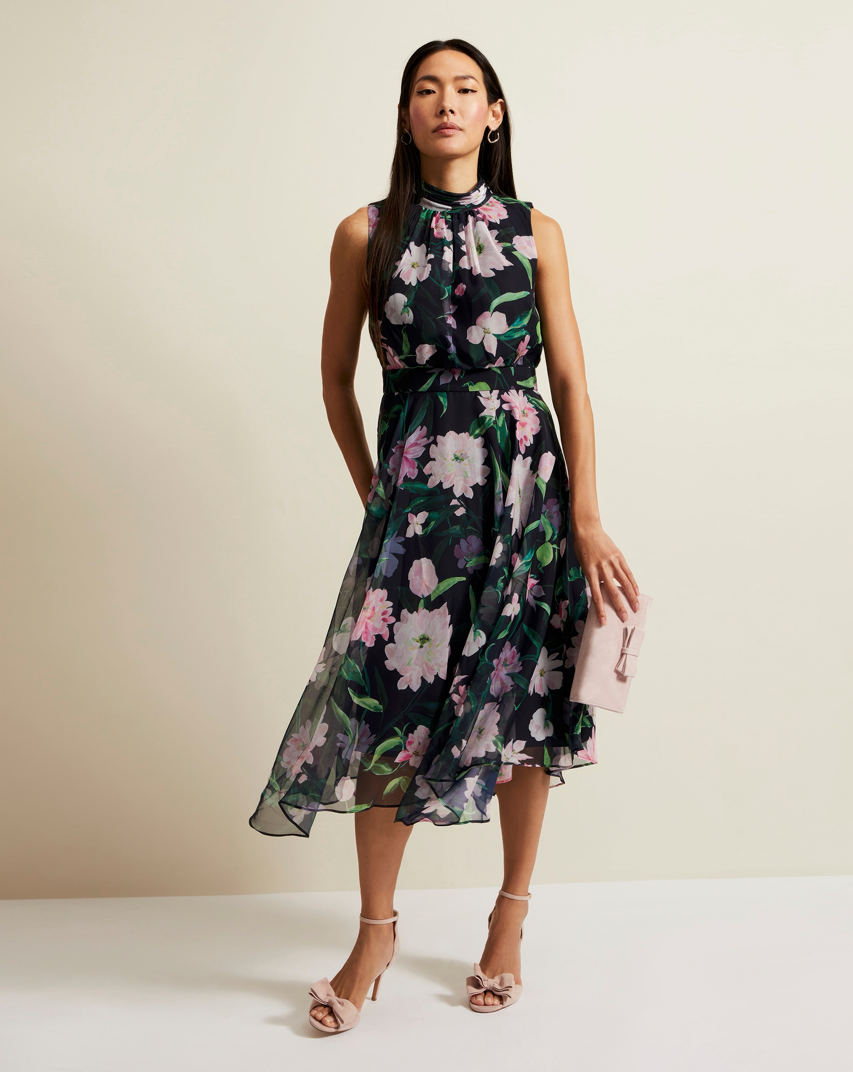 安心追跡付【Phase Eight】Lucinda ドット柄ドレス フェイズ エイト Phase Eight Lucinda Floral Dress （Multi