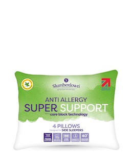 Slumberdown Super Support Anti Allergy 4 Pack Pillows