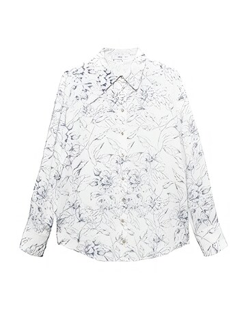 Mango Button Printed Shirt