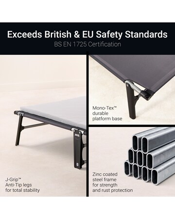 Jay-Be Compact Folding Bed with Mattress - Small Double