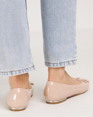 Eva Square Toe Ballerina Shoes Wide E Fit Simply Comfort