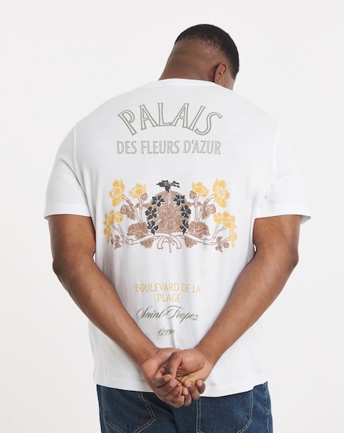 Jack & Jones Menton Back Print T-Shirt - White