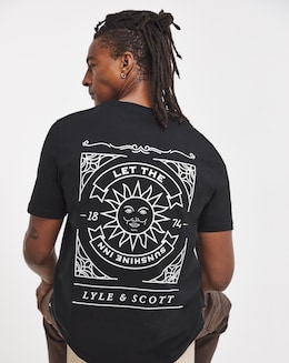 Lyle &amp; Scott Short Sleeve Back Graphic T-Shirt - Black