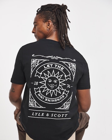 Lyle & Scott Short Sleeve Back Graphic T-Shirt - Black