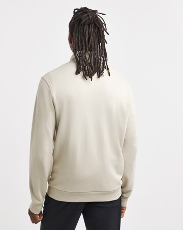 Lyle & Scott Loopback 1/4 Zip Sweat - Taupe