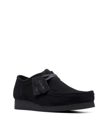 Clarks Wallabee EVO Shoe - Black Suede