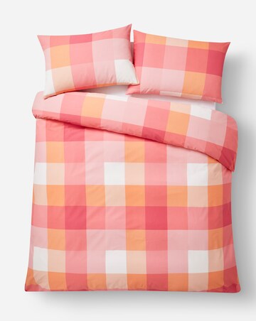 Darcy Check Cotton Blend Duvet Set