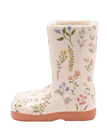 The Cottage Garden Ceramic Floral Wellies Vase