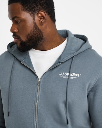Jack & Jones Soho Full Zip Hoodie - Blue