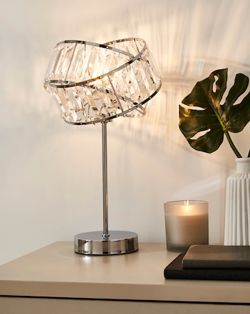 Juno Chrome & Acrylic Table Lamp