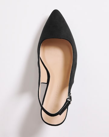 Marina Flexi Sole Kitten Heel Slingback - Wide Fit (E)