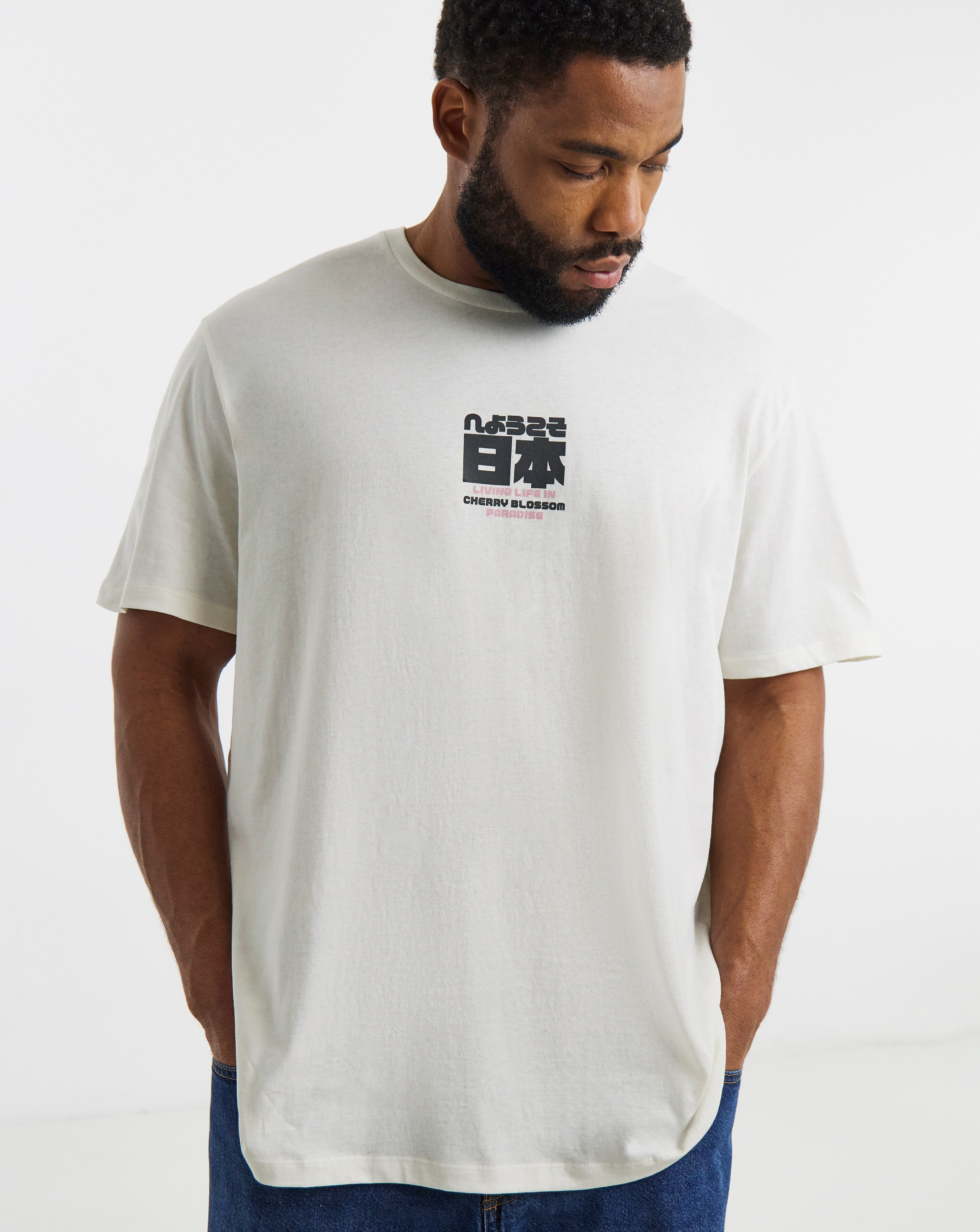 Jack & Jones Cherry Back Graphic T-Shirt - White | Ambrose Wilson