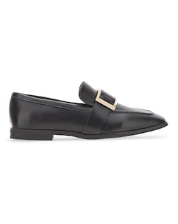 Square Trim Loafer on Flexi Sole - Extra Wide Fit (EEE)