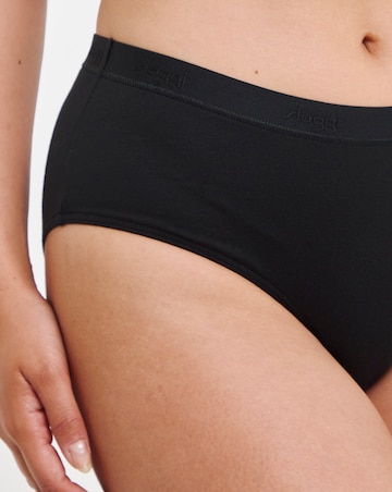 Sloggi (3 Pack) Go Casual Cotton Midi Knickers Black