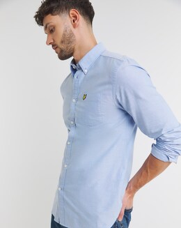 Lyle &amp; Scott Classic Long Sleeve Oxford Shirt - Blue