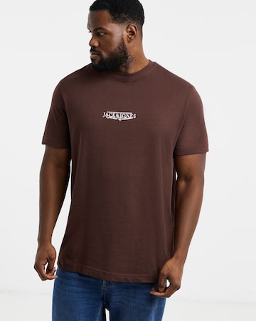 Jack & Jones Bleecker Back Graphic T-Shirt - Brown