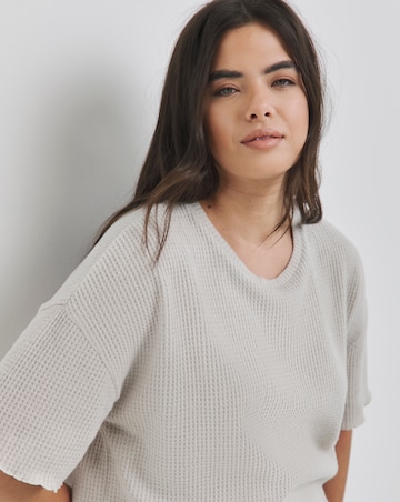 Ecru Brushed Waffle Lounge Set