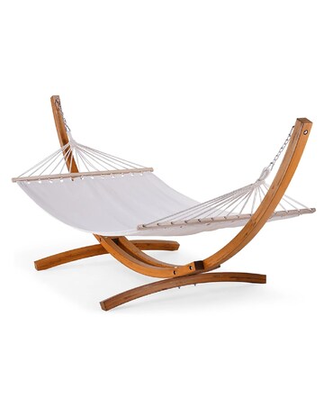 VonHaus Santorini Wooden Frame Hammock