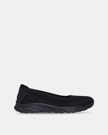 Skechers Black Arch Fit Sunny Zen Walk Shoes - Standard Fit (D)