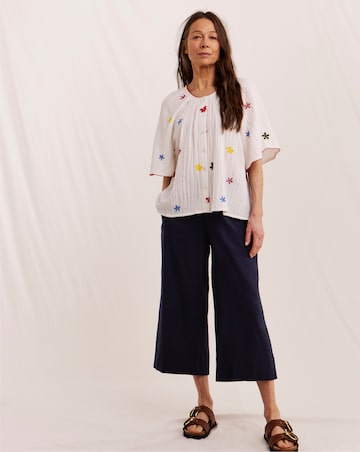 Julipa Petite Cropped Linen Trousers
