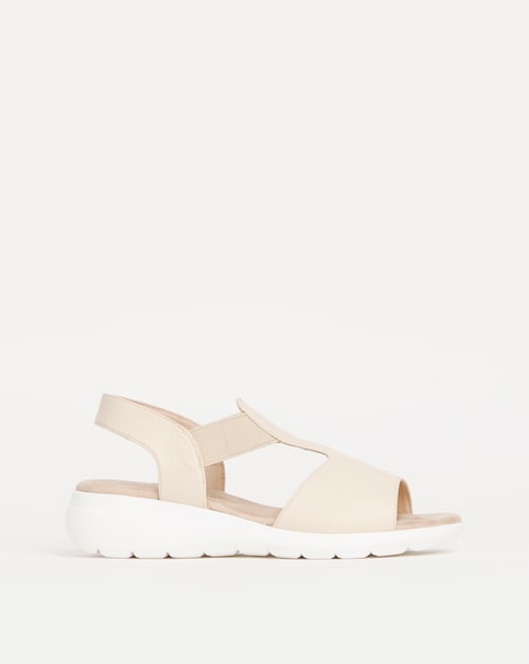 Cushion Walk Elastic Sandals - Wide Fit (E)