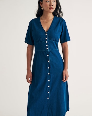 Nobody's Child Denim Alexa Midi Dress
