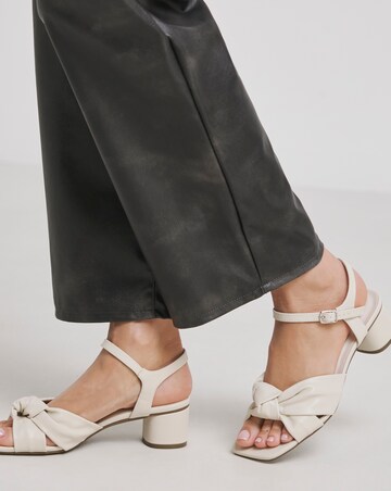 Tamika Volume Twist Flexible Sole Block Heel Sandals Extra Wide EEE Fit
