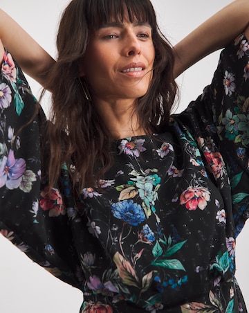 Joanna Hope Printed Batwing Midi Dress