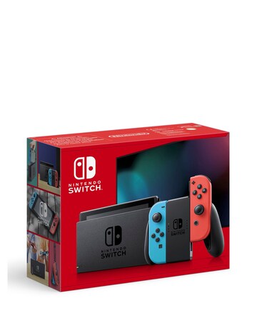 Nintendo Switch Neon Console & Super Mario Bros Wonder Bundle