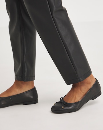 Talia Leather Ballerina Shoes Extra Wide EEE Fit