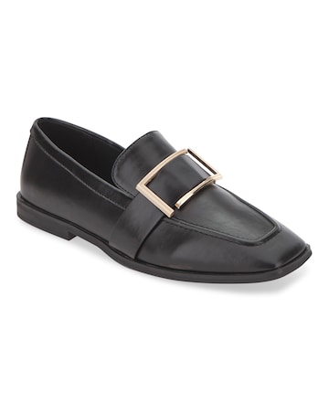 Square Trim Loafer on Flexi Sole - Extra Wide Fit (EEE)