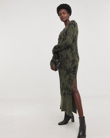 Religion Brushed Yarn Reverse Dress