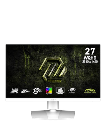 MSI MAG 274QRFW E20 27in WQHD 200Hz 0.5ms IPS White Gaming Monitor
