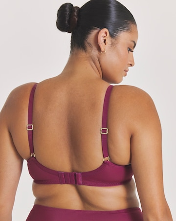 Pretty Secrets (2 Pack) New Ella Wired Padded Plunge Bras (B-G) Fig/Cherry