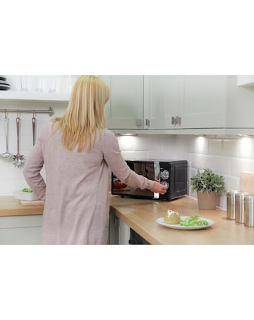 Russell Hobbs RHMM701B Colours Plus 17L Black Manual Microwave