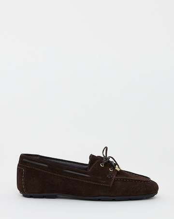 Nina Classic Leather Boat Shoes - Wide Fit (E)