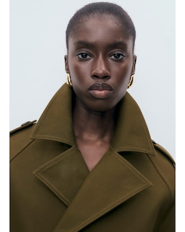 Mango Cropped Trenchcoat