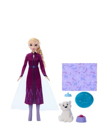 Disney Frozen Fashion Doll Elsa & Baby Bear Set