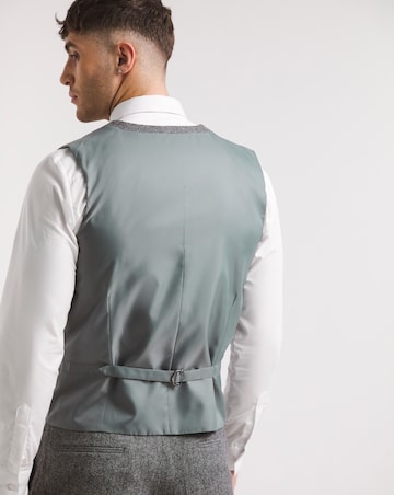 Charcoal Wool Blend Waistcoat