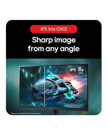 LG UltraGear 24GS60F-B.AEK 24in 180Hz Full HD Rapid IPS LCD Gaming Monitor