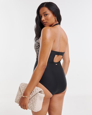 Figleaves Tailor Underwired Tummy Control Swimsuit Longer Length