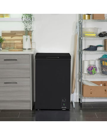 Abode A99CF0E1B Chest Freezer 99L Black + Install